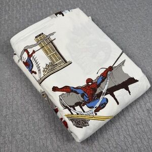 Pottery Barn Spider-Man Twin Flat Sheet Cotton Marvel